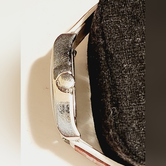 MOSCHINO MW0005 Unisex -I FEEL DANDY Red and White Dial and Leather Strap WATCH - Picture 3 of 14